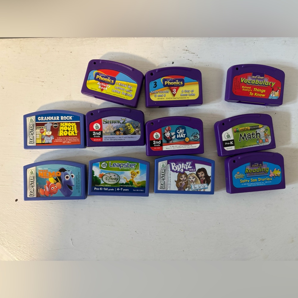 Learning Game Cartridges Set leapfrog untested 11